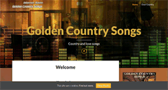 Desktop Screenshot of goldencountrysongs.com