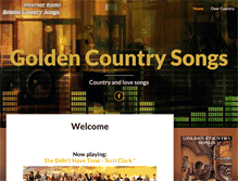 Tablet Screenshot of goldencountrysongs.com